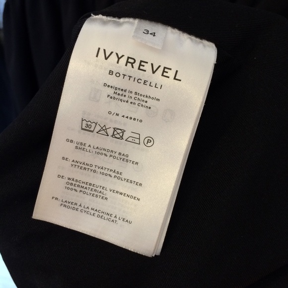 Ivy Revel Dress Black 34 Small - Picture 3 of 4